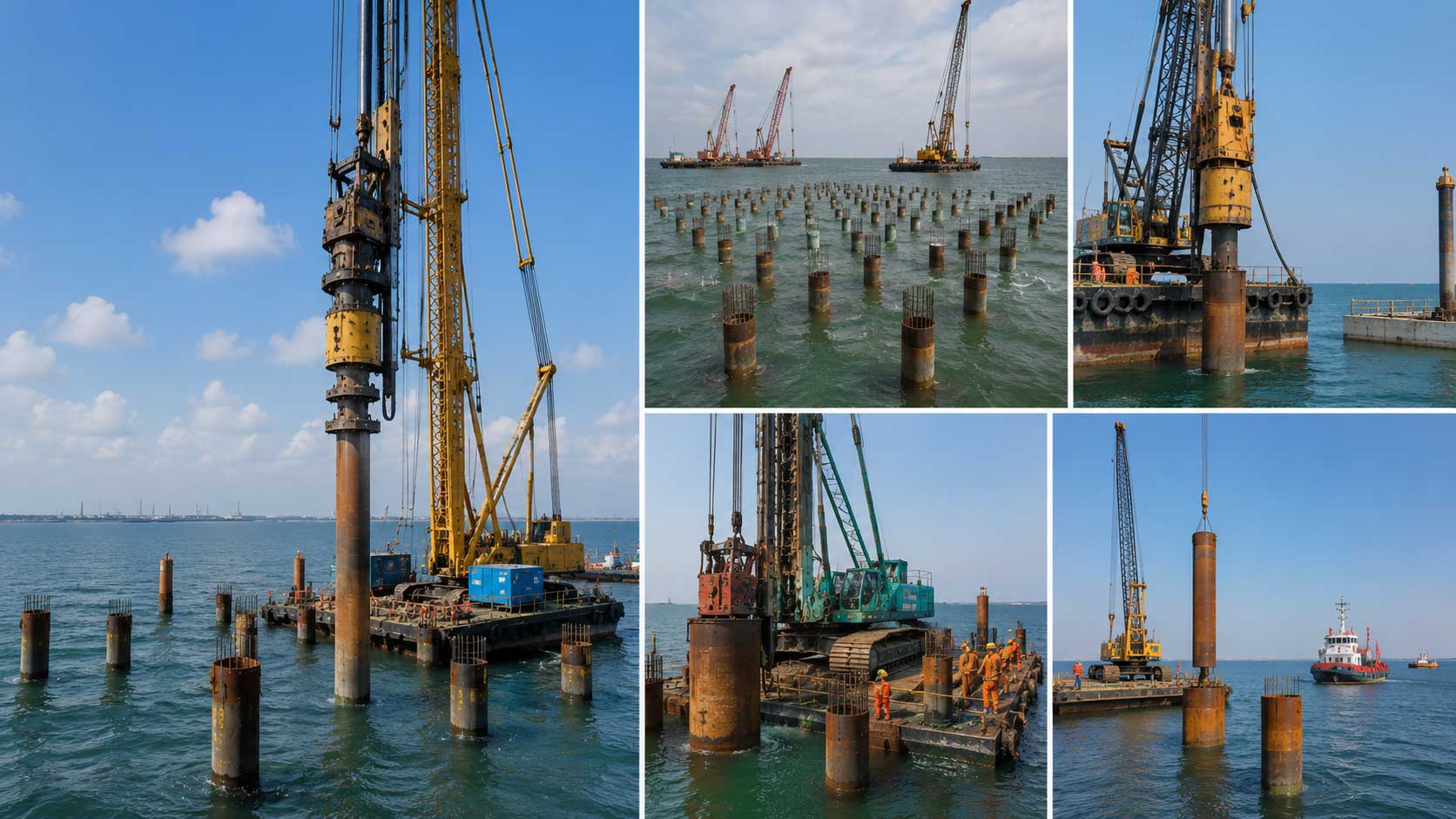 Offshore and heavy foundation rig works
